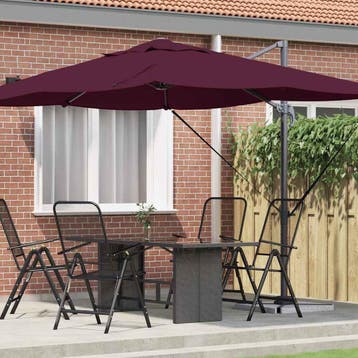 vidaXL Parasol 351 x 250 x 260 cm Polyester en Aluminium, Tuin en Terras, Parasols, Verzenden, Nieuw, 2 tot 3 meter