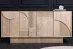 Design dressoir ART DECO 170 cm wit gelimineerd massief, Ophalen of Verzenden, Nieuw