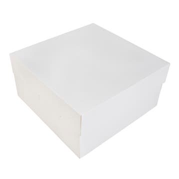 Taartdoos 30x30x15cm. Wit 50st, Verzenden, Nieuw