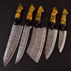 Keukenmes - Chefs knife - Hars en zwart G10 met handgemaakt