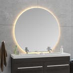Wiesbaden Tramonto Spiegel - Rond met LED - Dimbaar en, Huis en Inrichting, Woonaccessoires | Spiegels, Ophalen of Verzenden, Nieuw