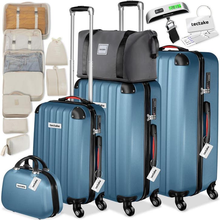 Cleo-set harde koffers met TSA-slot en kofferweegschaal, Sieraden, Tassen en Uiterlijk, Uiterlijk | Cosmetica en Make-up, Verzenden