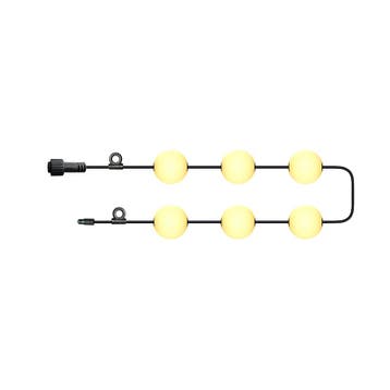 LICHTBOLLEN SNOER | 5.5M | 6 LICHTBOLLEN, Nieuw