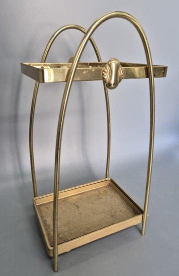 Vintage Messing Schirmständer – Elegantes Design Mid Century, Nieuw