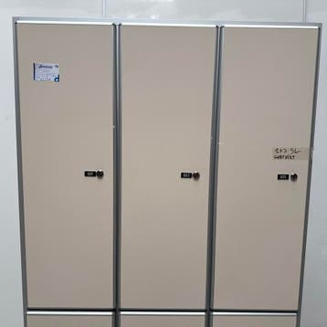 6-deurs Aestic houten locker - 197x93x62 cm, Huis en Inrichting, Kasten | Lockerkasten, Ophalen of Verzenden, Nieuw