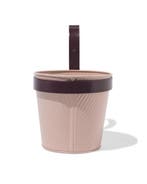 HEMA Plantenbak balkon 22x13x21cm met haak roze 2+1 gratis, Verzenden