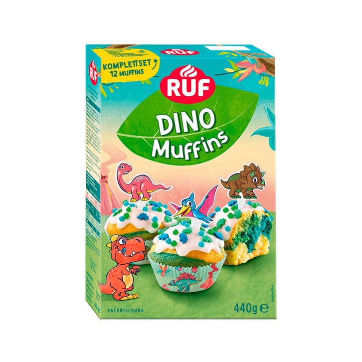 RUF Muffin Mix Dino 440g, Hobby en Vrije tijd, Taarten en Cupcakes maken, Nieuw, Verzenden