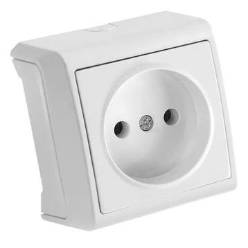 Viko by Panasonic Vera Wit Enkel Stopcontact - Opbouw, Ophalen of Verzenden, Nieuw