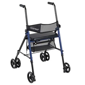 2dekans | Coast Rollator Blauw/Zwart – Opvouwbare Rollator, Diversen, Ophalen of Verzenden, Zo goed als nieuw