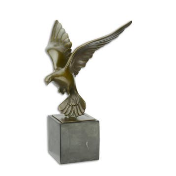 BRONZEN BEELD VAN EEN VLIEGENDE DUIF (Beeldjes - Decoratie), Verzenden, Nieuw