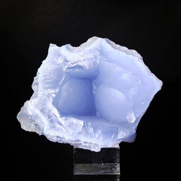 ESTETICO CALCEDONIO in GEODE, AGATA AZZURRA Geode - Hoogte: