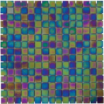 Wand & Vloer Mozaïek Tegels Factory Glas Mix Donker - Mat.., Doe-het-zelf en Verbouw, Tegels, Nieuw, Ophalen of Verzenden, 20 tot 40 cm