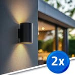 Solar wandlamp Sverre | Voordeelset van 2 stuks, Zonne-energie, Verzenden, Minder dan 50 watt, Wandlamp