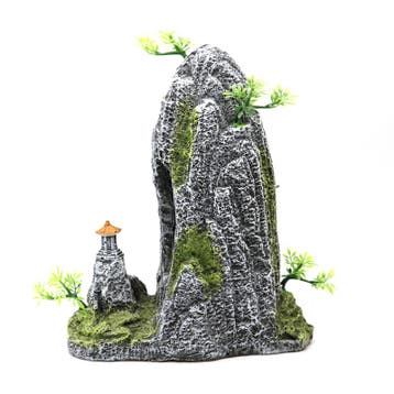 Rots met tempel en doorkijk OS-130 - aquarium decoratie, Dieren en Toebehoren, Ophalen of Verzenden, Nieuw