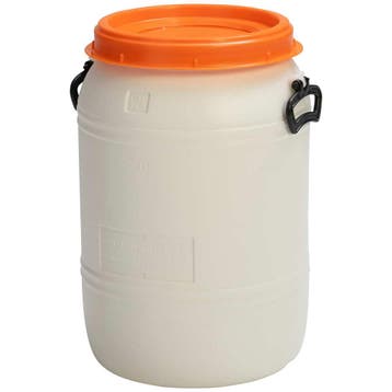 Voerton 60 liter wit - Kunststof vaten van Voertonnen.nl, Dieren en Toebehoren, Dierenvoeding