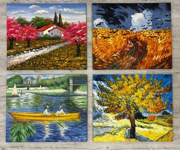 Wanddecoratie (4) - Frankrijk - Na Monet & Van Gogh, Antiek en Kunst, Curiosa en Brocante