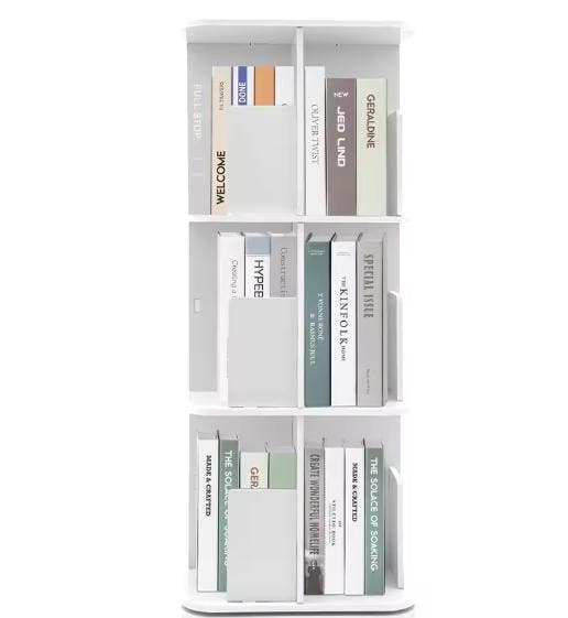 3-laags Draaibare Boekenplank – Moderne Desktop Organizer, Huis en Inrichting, Kasten | Boekenkasten, Nieuw, Verzenden