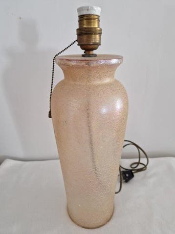 Vaas - Glas - roze tafellamp