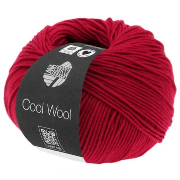 Lana Grossa Cool Wool - 437 Karmijnrood - Merinowol Garen, Ophalen of Verzenden, Nieuw