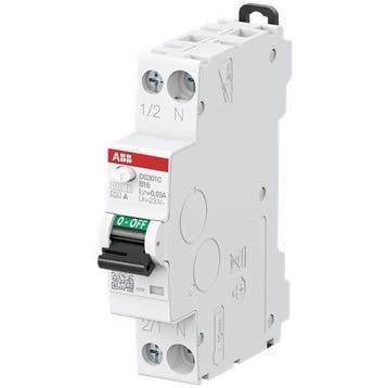 ABB Aardlekautomaat DS301C B16 1P+N 30mA 1 module, Ophalen of Verzenden, Nieuw