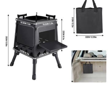 Opvouwbaar Camping Kooktoestel Hout Stove Carbon Staal, Verzenden, Nieuw