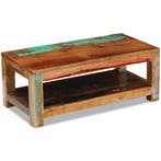 vidaXL Salontafel 90x45x35 cm massief gerecycled hout, 50 tot 100 cm, Verzenden, Nieuw, 50 tot 100 cm
