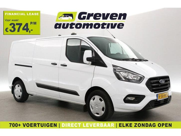 Ford Transit Custom 2.0 TDCI L2H1 170PK | 2800KG Trekgew., Auto's, Bestelauto's, Handgeschakeld, Diesel, Wit, Ford
