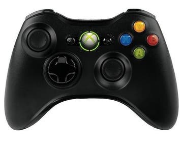 Microsoft Xbox 360 Controller Wireless Zwart, Ophalen of Verzenden, Zo goed als nieuw