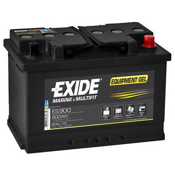 Exide ES900 Equipment Gel accu 12V, 80Ah, 900Wh, origineel, Motoren, Verzenden, Nieuw