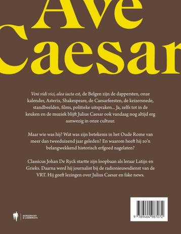 Ave Caesar - Johan De Ryck 9789464987072, Verzenden, Zo goed als nieuw, Johan De Ryck