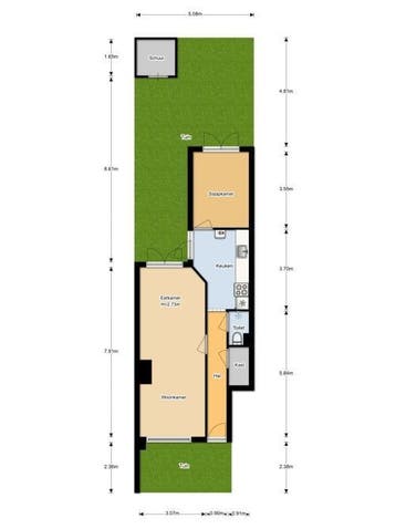 Te Huur 2 Appartement Linnaeusstraat In Utrecht, Huizen en Kamers, Huizen te huur, Utrecht-stad, Direct bij eigenaar, Appartement