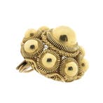 Antiek gouden broche van Zeeuwse knopen, Ophalen of Verzenden, Gebruikt, Overige kleuren, Goud