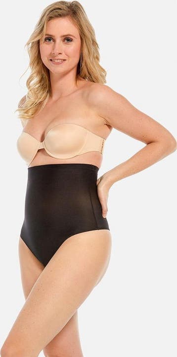 MAGIC Bodyfashion - Maat XXL - Hi Waist Thong Zwart Vrouwen, Verzenden