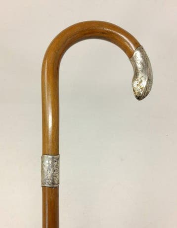 Wandelstok - Met initialen - .925 zilver - Londen 1915