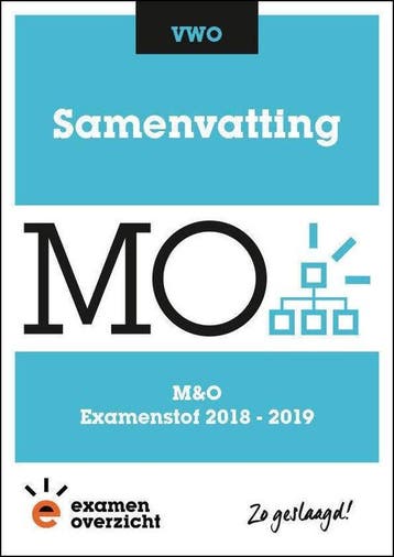 ExamenOverzicht - Samenvatting M&O VWO - ExamenOverzicht, Verzenden, Gelezen, ExamenOverzicht