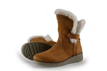 Skechers Enkellaarzen Meisjes in maat 35 Cognac, Verzenden, Jongen of Meisje, Schoenen, Skechers