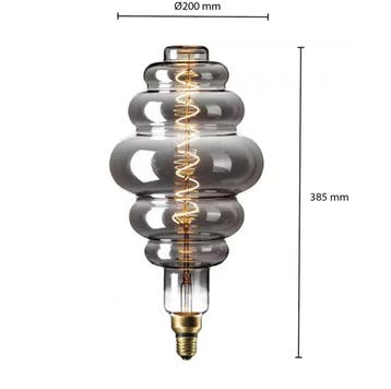 LED FILAMENT E27 PARIS DIMBAAR SMOKE 6W, Ophalen of Verzenden, Nieuw