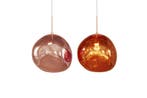 Hanglamp LIQUID DIAMOND 35 cm glas koper - 46018, Ophalen of Verzenden, Nieuw