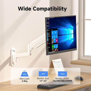 TV Wandbeugel 13-32 inch Wit - Voordelige retourdeal, Ophalen of Verzenden, Zo goed als nieuw