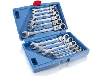 Veiling - Ratelsleutelset - 12-delig - 6/19 mm - Incl. koffe, Nieuw