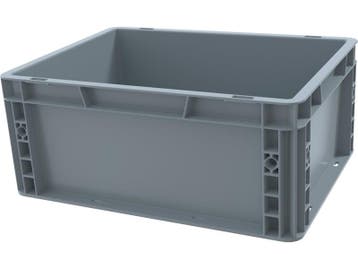 Stapelbak, 400x300x170 mm, euronorm, grijs kunststof, nieuw, Doe-het-zelf en Verbouw, Kratten en Dozen, Minder dan 50 cm, Ophalen of Verzenden