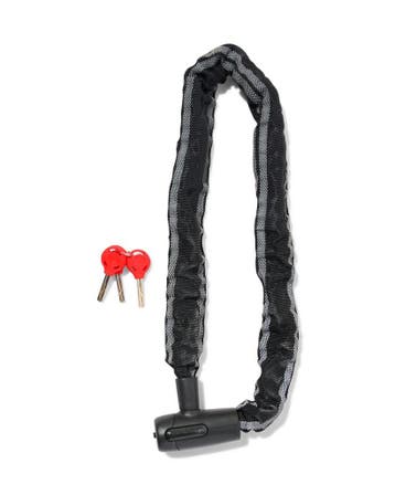 HEMA Ketting met vast slot 90cm Ø8mm zwart 30% korting, Verzenden, Nieuw