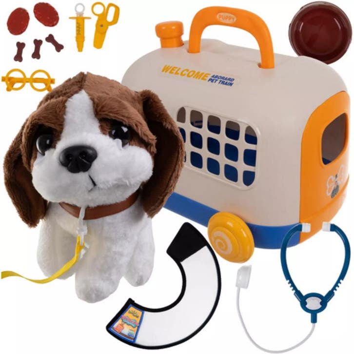 Ruhhy Kinder dierenarts set met pluchen hond en accessoir..., Kinderen en Baby's, Speelgoed | Overig, Nieuw, Ophalen of Verzenden