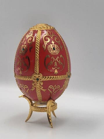 Fabergé ei - Œuf Fabergé - Franklin Mint – Œuf “Golden, Antiek en Kunst