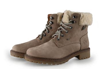 Leone Veterboots in maat 38 Beige, Kleding | Dames, Verzenden, Beige, Overige typen, Zo goed als nieuw