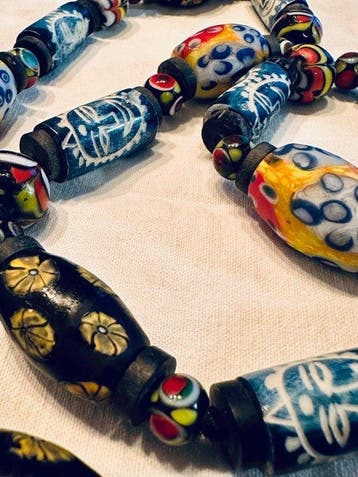 Kralensnoer - Mauritanië - Trade Beads ketting