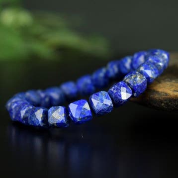 Lapis lazuli met pyriet - Grote natuurlijke parels – Hoge