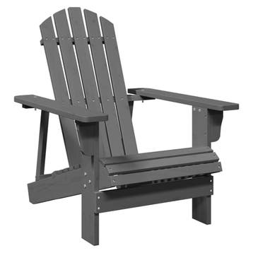 Adirondack stoel grijs | Retourdeal 54% Korting, Tuin en Terras, Tuinstoelen, Ophalen of Verzenden, Gebruikt, Hout