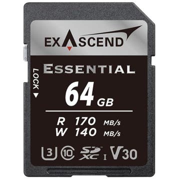 Exascend Essential UHS-I SD Card(V30) 64GB, Ophalen of Verzenden, Nieuw, Overige typen, Overige merken