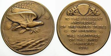 Brons medaille 1918 Vereinigte Staaten von Amerika, Postzegels en Munten, Verzenden